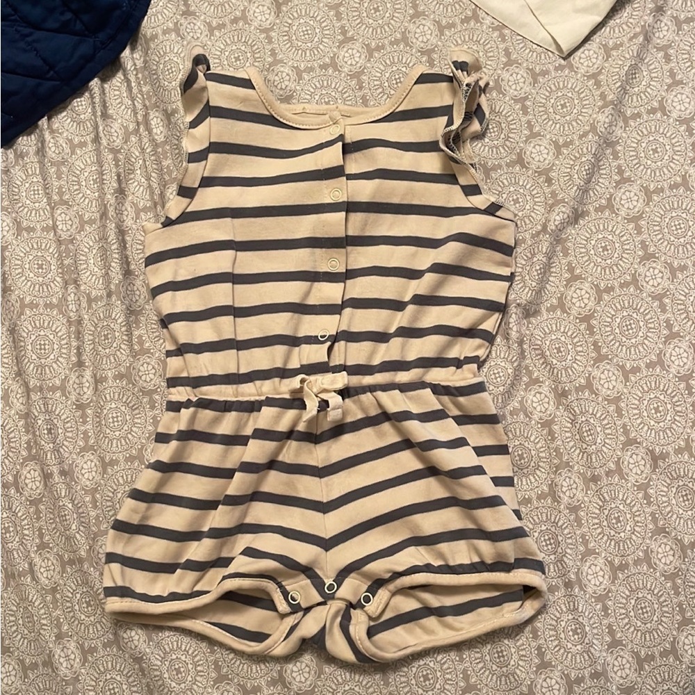 Colored organics romper